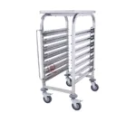 Stainless steel serving basin cart with countertop - Image 2