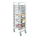 Stainless steel serving basin cart - Image 2