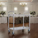 Square Tube Dining Cart-2 Layer