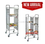 Stainless steel serving basin cart - Image 3