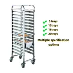 Stainless steel serving basin cart - Image 4