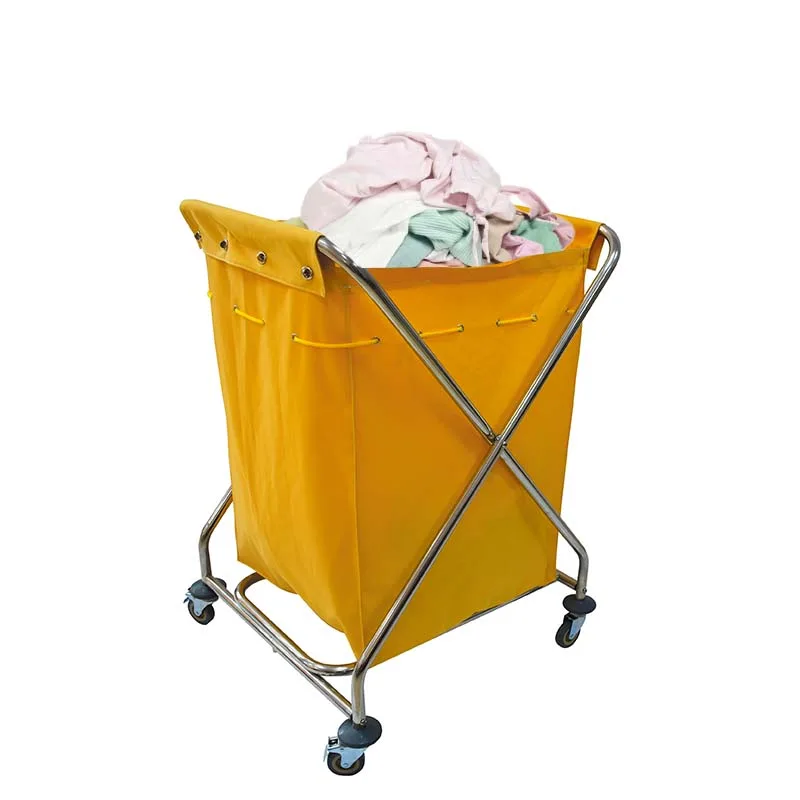 X型布草车 Folding X-type linen cart - Image 1