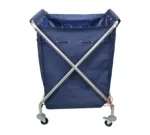 Folding X-type linen cart - Image 2