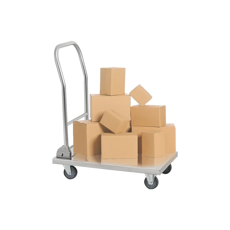 不锈钢平板车 2 Stainless steel flatbed trolley - Image 1